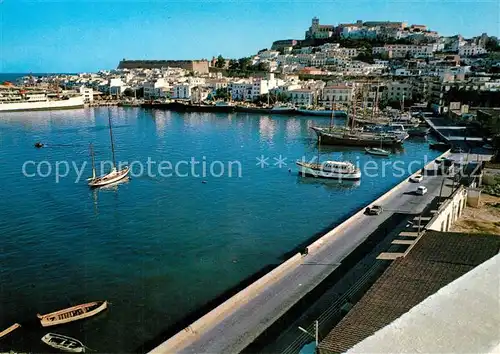 AK / Ansichtskarte Ibiza_Islas_Baleares Panorama Hafen Ibiza_Islas_Baleares