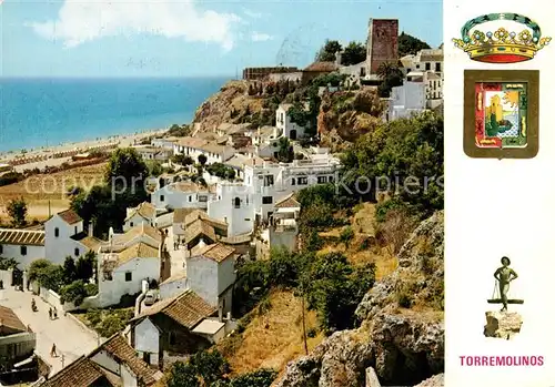 AK / Ansichtskarte Torremolinos El Bajondillo Coleccion de 25 modelos Wappen Krone Torremolinos