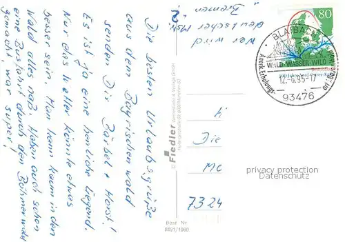 AK / Ansichtskarte Blaibach Kirche Weissenregen Blaibacher See Landschaftspanorama Bayerischer Wald Blaibach