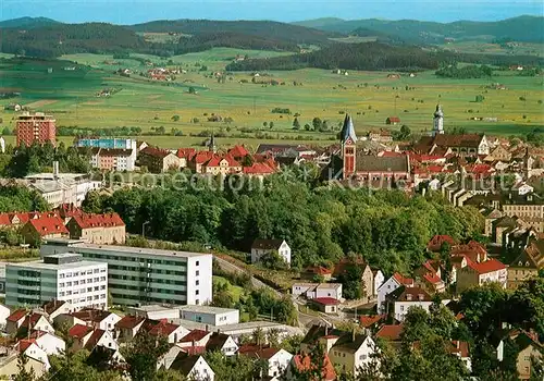 AK / Ansichtskarte Cham_Oberpfalz Stadtpanorama Tor zum Bayerischen Wald Cham Oberpfalz