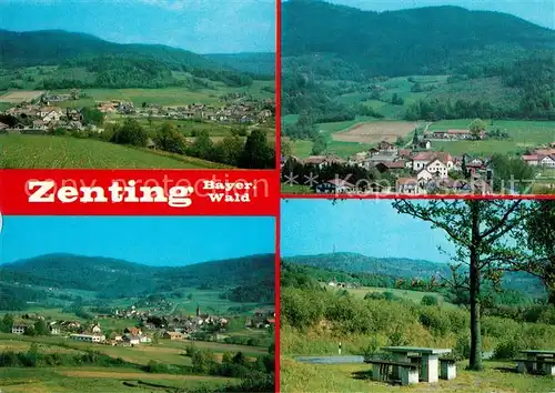 AK / Ansichtskarte Zenting Urlaubsort am Brotjacklriegel Landschaftspanorama Bayerischer Wald Zenting