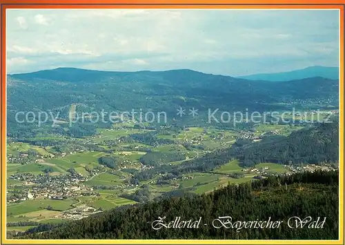AK / Ansichtskarte Drachselsried Oberried Unterried Bodenmais Zellertal Bayerischer Wald Fliegeraufnahme Drachselsried