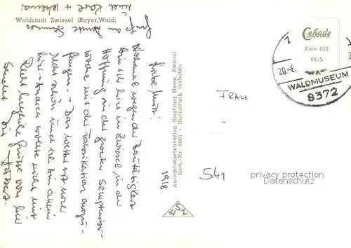 AK / Ansichtskarte Zwieselberg_Bayern Panorama Waldstadt Zwieselberg Bayern