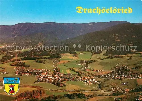 AK / Ansichtskarte Drachselsried Erholungsort Bayerischer Wald Fliegeraufnahme Drachselsried