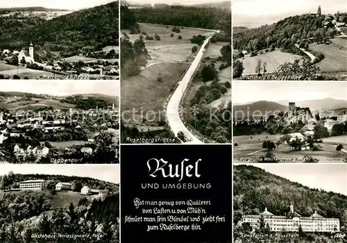 AK / Ansichtskarte Rusel und Umgebung Bayerischer Wald Rusel