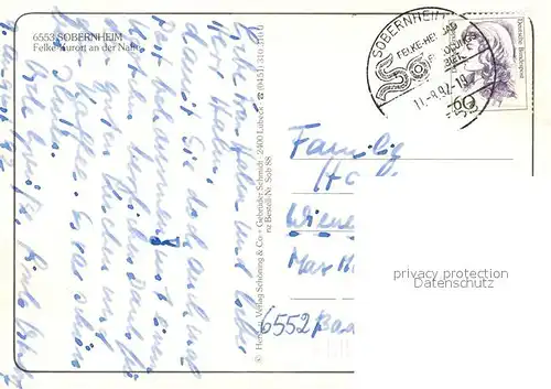 AK / Ansichtskarte Sobernheim Felke Kurort Rathaus Kirche Quellenpark Kurhaus Dhonau Sobernheim