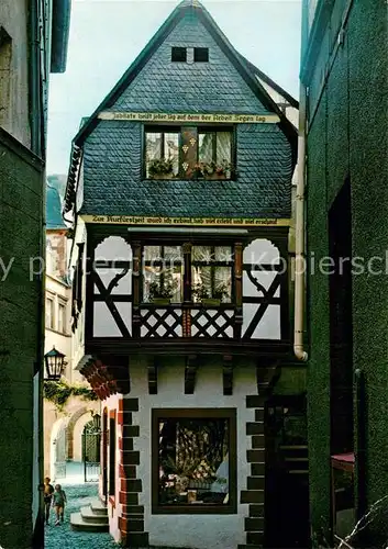 AK / Ansichtskarte Bernkastel Kues Altstadt Fachwerkhaus Weinstadt Bernkastel Kues