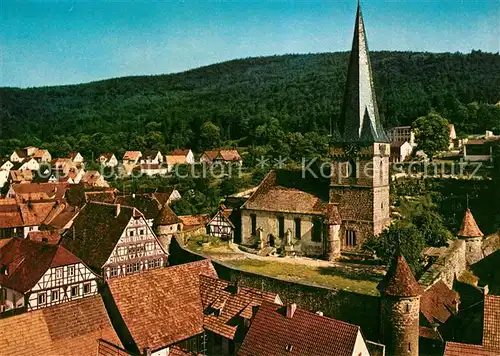 AK / Ansichtskarte Doerrenbach Ortsansicht mit Kirche Weinort Erholungsort Doerrenbach