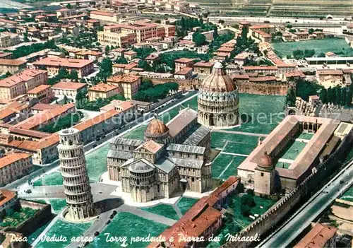 AK / Ansichtskarte Pisa Veduta aerea torre pendente Piazza dei Miracoli Pisa