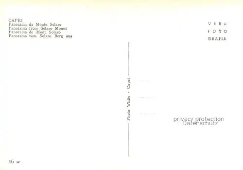 AK / Ansichtskarte Capri Panorama da Monte Solaro Capri