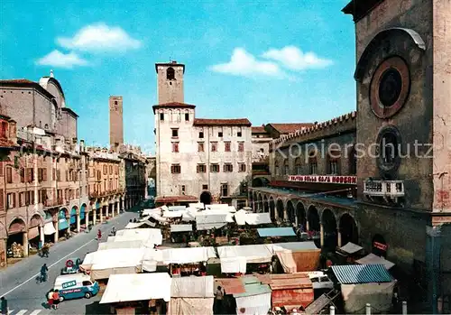 AK / Ansichtskarte Mantova Piazza Erbe e Chiesa Sant Andrea Mantova