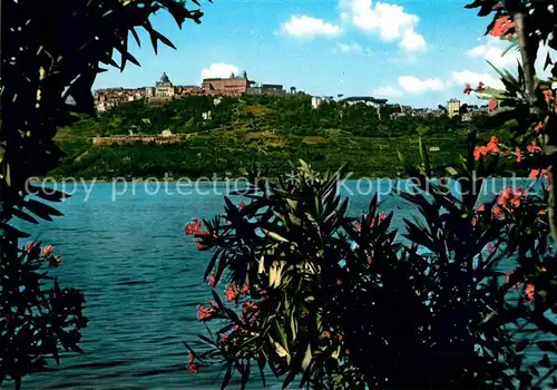 AK / Ansichtskarte Castel_Gandolfo_Latium Panorama e lago Castel_Gandolfo_Latium