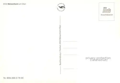 AK / Ansichtskarte Meisenheim_Glan Stadtbild mit Kirche Altstadt Fachwerkhaeuser Torbogen Meisenheim_Glan