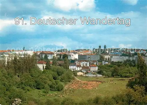 AK / Ansichtskarte Pirmasens Stadtpanorama 91. Deutscher Wandertag Pirmasens