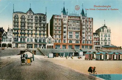 AK / Ansichtskarte Blankenberghe Les Hotels Continental Excelsior Blankenberghe