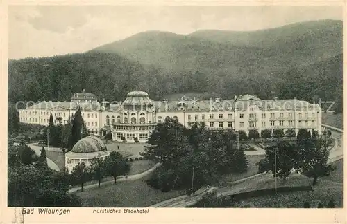 AK / Ansichtskarte Bad_Wildungen Fuerstliches Badehotel Bad_Wildungen