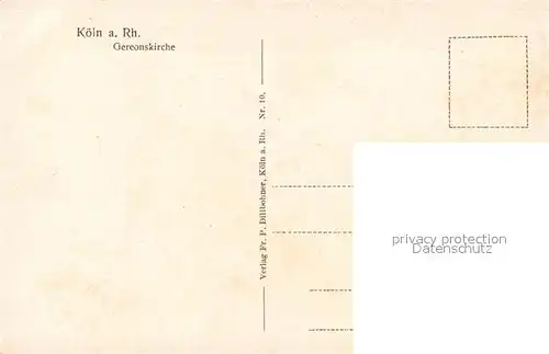 AK / Ansichtskarte Koeln_Rhein Gereonskirche Koeln_Rhein