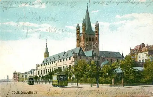 AK / Ansichtskarte Coeln_Rhein Stapelhaus Coeln_Rhein
