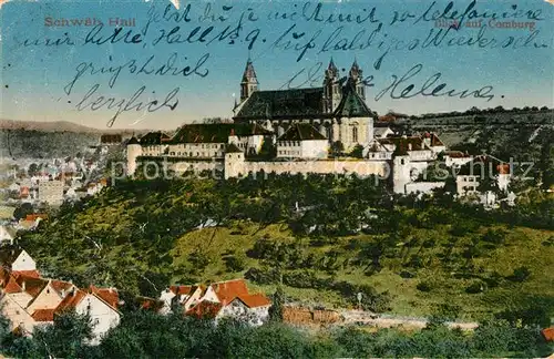 AK / Ansichtskarte Schwaebisch_Hall Fliegeraufnahme Schwaebisch Hall