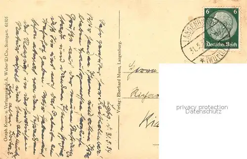 AK / Ansichtskarte Langenburg_Wuerttemberg Stadttor Langenburg Wuerttemberg