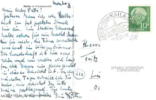 AK / Ansichtskarte Naila Panorama Naila