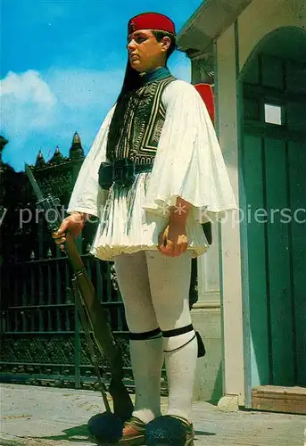 AK / Ansichtskarte Leibgarde_Wache Evzon Athen  Leibgarde Wache