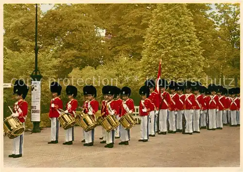 AK / Ansichtskarte Leibgarde_Wache Kobenhavn Tivoligarden Trommel Leibgarde Wache