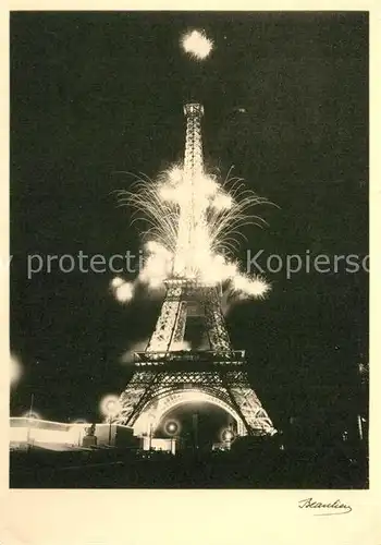 AK / Ansichtskarte Eiffelturm_La_Tour_Eiffel Paris Eiffelturm_La_Tour_Eiffel