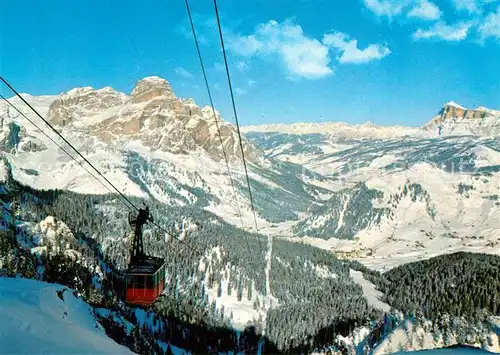 AK / Ansichtskarte Seilbahn Funivia Boe Alta Val Badia Dolomiti Seilbahn