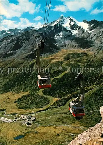 AK / Ansichtskarte Seilbahn Schnalstaler Gletscherbahn Kurzras Salurnspitze  Seilbahn