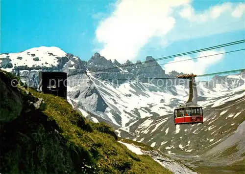 AK / Ansichtskarte Seilbahn Grauberg Flims Tschingelhoerner Segnespass  Seilbahn