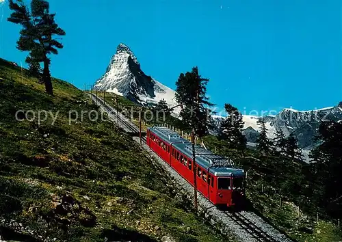 AK / Ansichtskarte Gornergratbahn Zermatt Matterhorn  Gornergratbahn