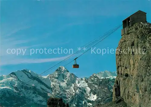 AK / Ansichtskarte Seilbahn Schilthorn Muerren Station Birg Gspaltenhorn Seilbahn