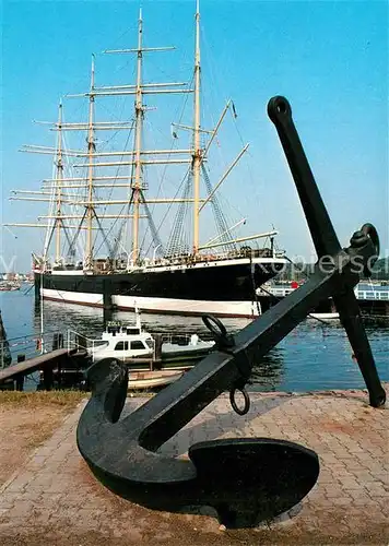 AK / Ansichtskarte Segelschiffe Passat Travemuende Anker  Segelschiffe