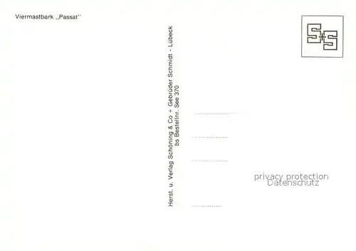 AK / Ansichtskarte Segelschiffe Viermastbark Passat Segelschiffe