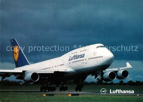 AK / Ansichtskarte Lufthansa Boeing 747 400 Lufthansa