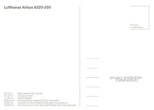 AK / Ansichtskarte Lufthansa Airbus A320 200 Lufthansa