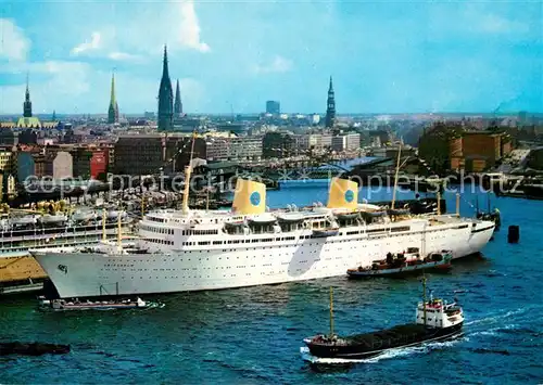 AK / Ansichtskarte Schiffe_Ships_Navires Hamburg Hafen  Schiffe_Ships_Navires