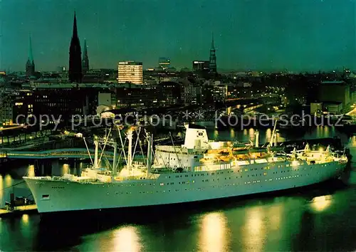 AK / Ansichtskarte Schiffe_Ships_Navires Pasteur Hamburg Hafen  Schiffe_Ships_Navires