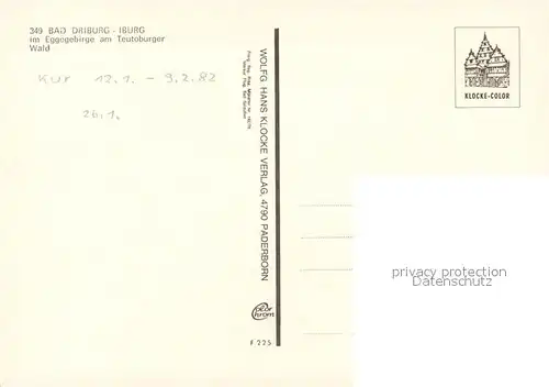 AK / Ansichtskarte Autobahn Bad Driburg Iburg Eggegebirge  Autobahn