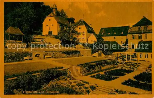 AK / Ansichtskarte Lindenfels_Odenwald Kurgarten Lindenfels Odenwald