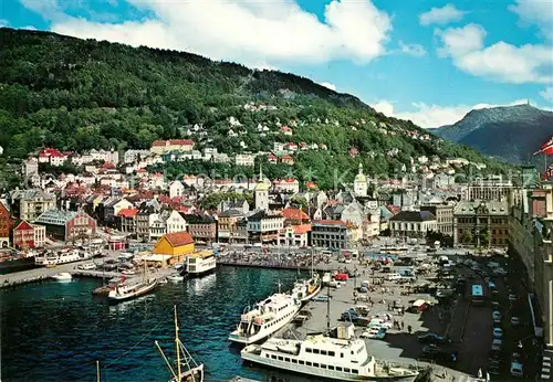 AK / Ansichtskarte Bergen_Norwegen Vaegen Strandkaien  Bergen Norwegen