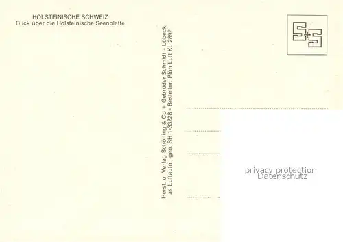 AK / Ansichtskarte Dieksee Fliegeraufnahme Langensee Edebergsee Hoeftsee Dieksee