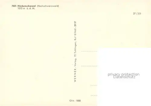 AK / Ansichtskarte Hoechenschwand Fliegeraufnahme Hoechenschwand