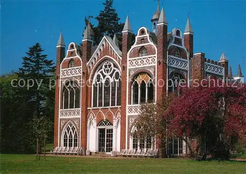 AK / Ansichtskarte Woerlitz Gotisches Haus Gartenseite Woerlitz