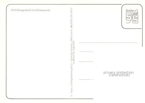 AK / Ansichtskarte Gengenbach Rathaus Brunnen Gengenbach