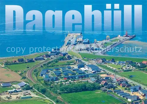 AK / Ansichtskarte Dagebuell Fliegeraufnahme Dagebuell