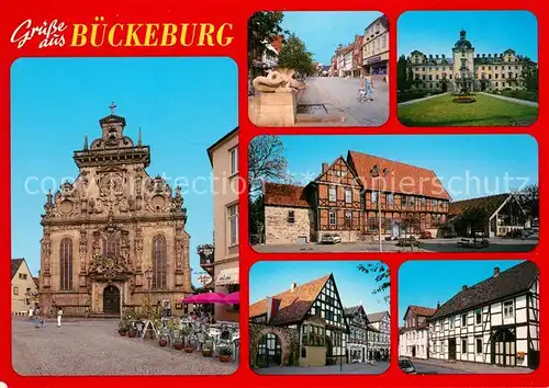 Bueckeburg Rathaus Hauptstrasse Schloss Fachwerkhaeuser Bueckeburg