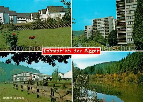 Lohmar Wohnsiedlung Hochhaeuser Reithof Waldeck Johannesweiher Lohmar