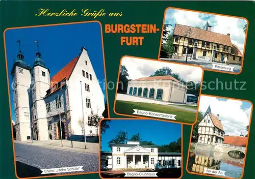 Burgsteinfurt ehem Hohe Schule Bagno Konzertgalerie und Clubhaus Ritterburg An der Aa Burgsteinfurt